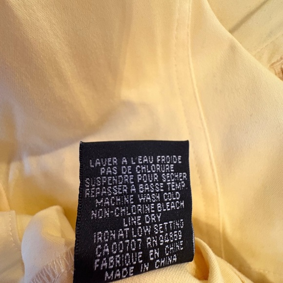 Tribal Yellow Jean Jacket Cropped Casual - Picture 5 of 5